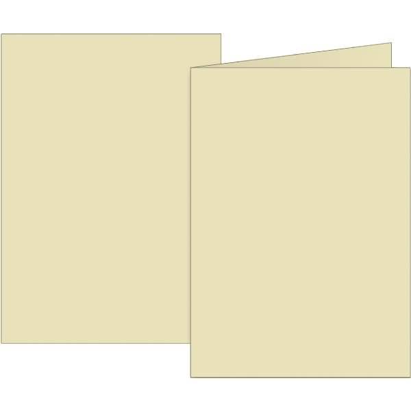 Doppelkarten B6 200g chamois VE=10 Karten