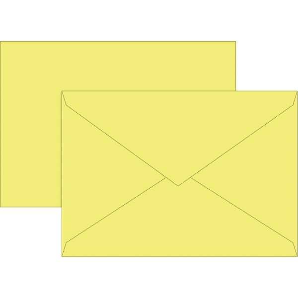 Briefumschläge B6 Seidenfutter 80g/qm gelb VE=10 Stück