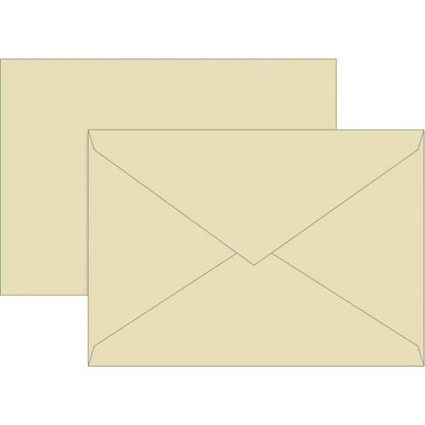 Briefumschläge B6 Seidenfutter 80g/qm chamois VE=10 Stück