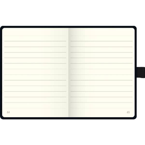Notizbuch Kompagnon Klassik A6 liniert 96 Blatt 80g/qm schwarz