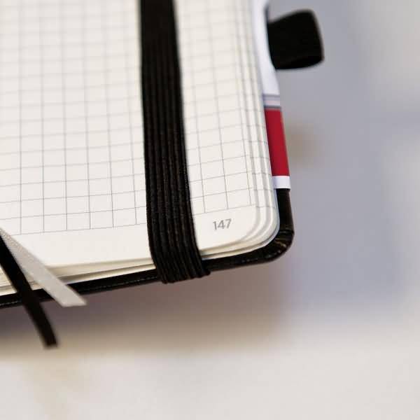 Notizbuch Kompagnon Klassik 9,5x12,8cm 96 Blatt 80g/qm dotted Hardcover schwarz