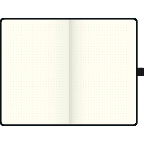 Notizbuch Kompagnon Klassik 12,5x19,5cm 96 Blatt 80g/qm dotted Hardcover schwarz