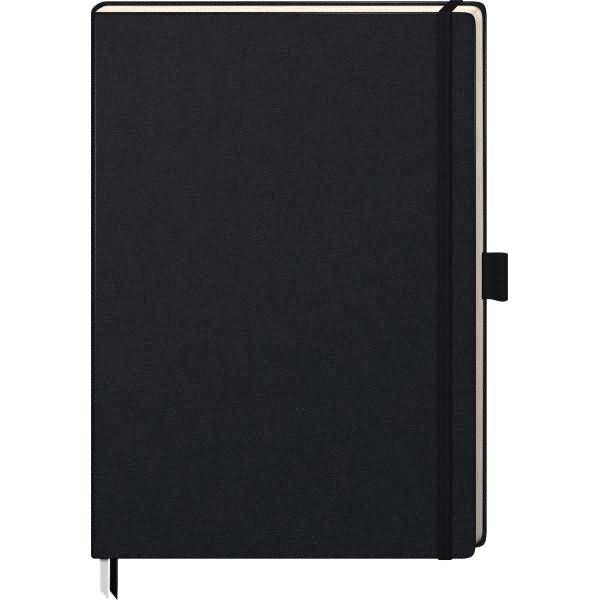 Notizbuch Kompagnon Klassik A4 blanko 96 Blatt 80g/qm schwarz