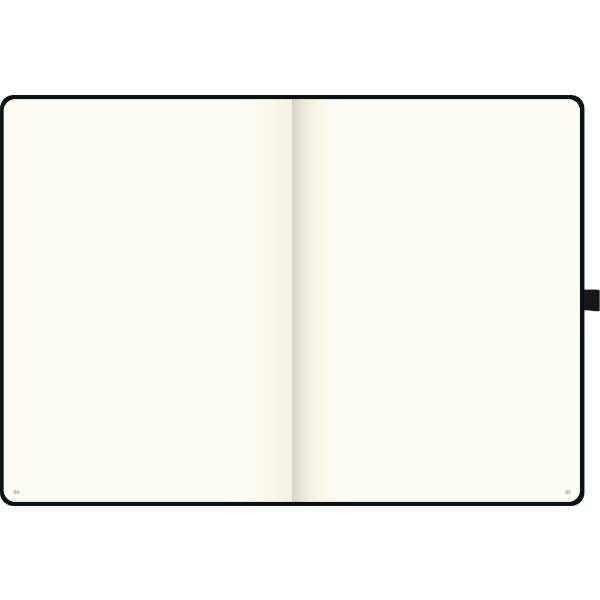 Notizbuch Kompagnon Klassik A4 blanko 96 Blatt 80g/qm schwarz