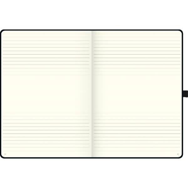 Notizbuch Kompagnon Klassik A4 liniert 96 Blatt 80g/qm schwarz