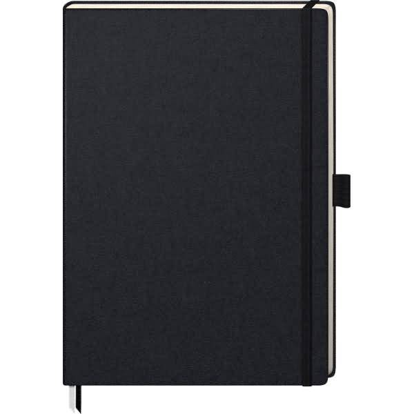 Notizbuch Kompagnon Klassik 21x29,4cm 96 Blatt 80g/qm dotted Hardcover schwarz