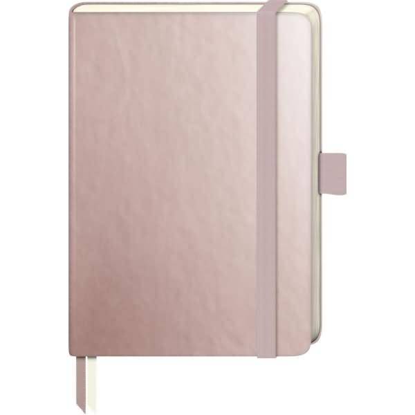 Notizbuch Kompagnon Metallic 9,5 x 12,8cm 80g/qm dotted Hardcover rosegold
