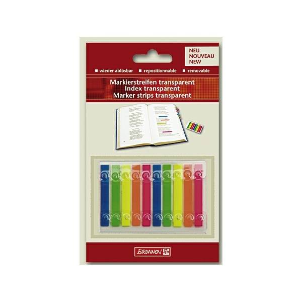 Markierstreifen transparent 5 Farben VE=200 Streifen