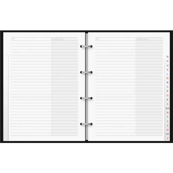 Telefonringbuch Techno A5 schwarz