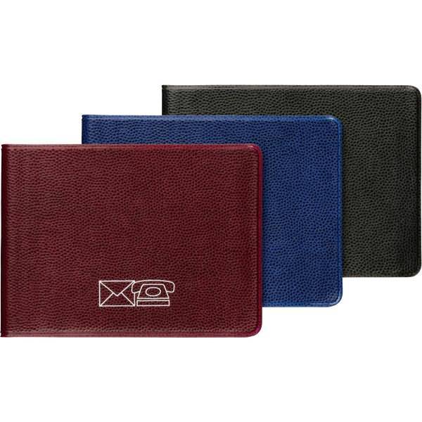 Adressbuch 8x7cm quer sortiert Kunststoff