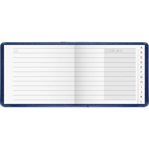 Adressbuch 8x7cm quer sortiert Kunststoff