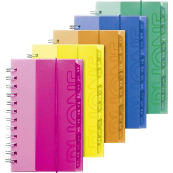 Adressbuch 10x17cm farbig sortiert