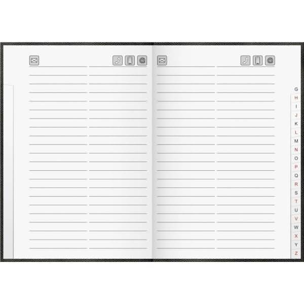 Adressbuch 14,3x20,5cm sortiert Kunststoff