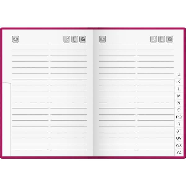 Adressbuch 10x14 großes Register farbig sortiert