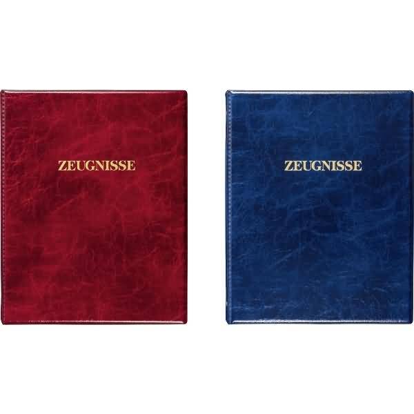 Zeugnisringbuch A4 4 Ringe 17mm mit 5 Hüllen farbig sortiert