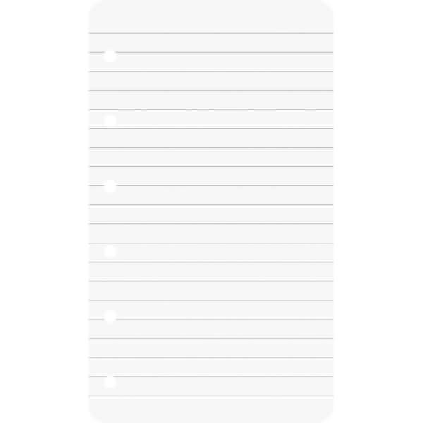 Ringbucheinlagen 7,4x12,8cm liniert 50 Blatt