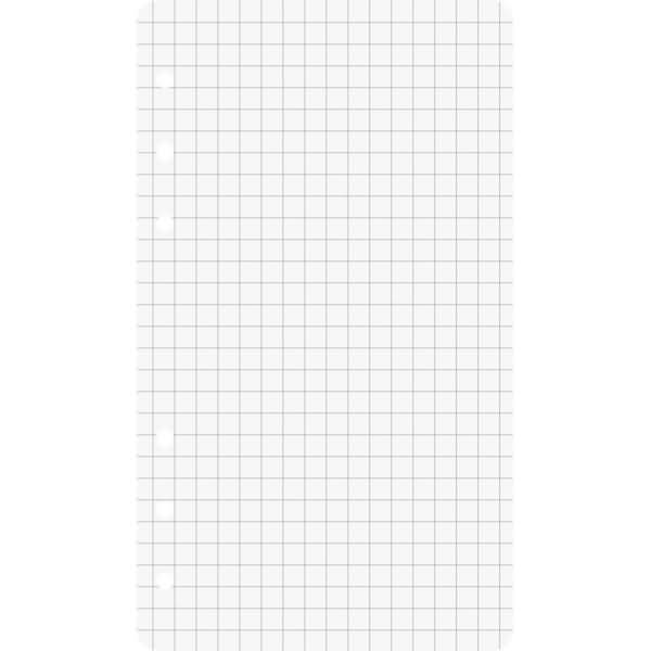 Ringbucheinlagen 8,8x15,2 kariert 50 Blatt
