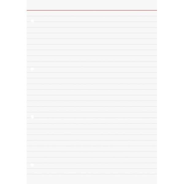 Ringbucheinlagen A4 liniert 50 Blatt
