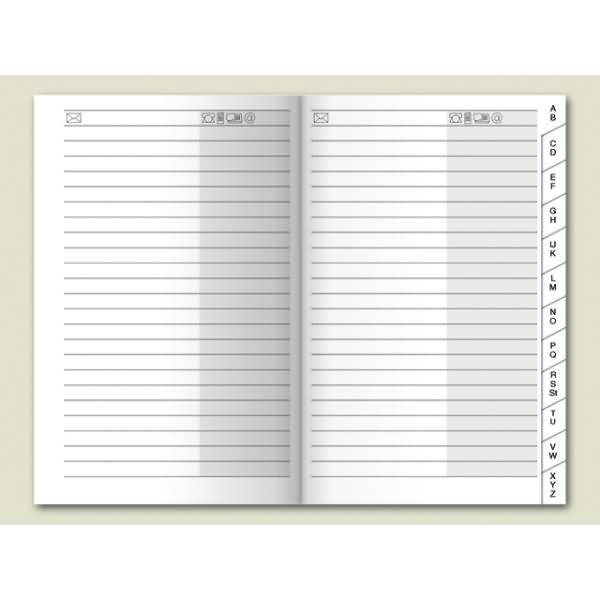 Registerheft 6,5x10,1cm mit Registerschnitt