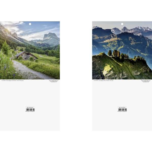 Kalenderrückwand 16x32cm Landschaftmotive sortiert