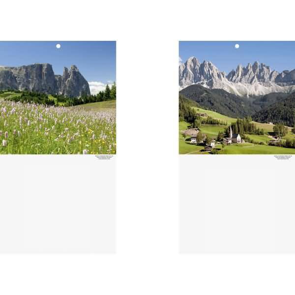 Kalenderrückwand 16x32cm Landschaftsmotive sortiert