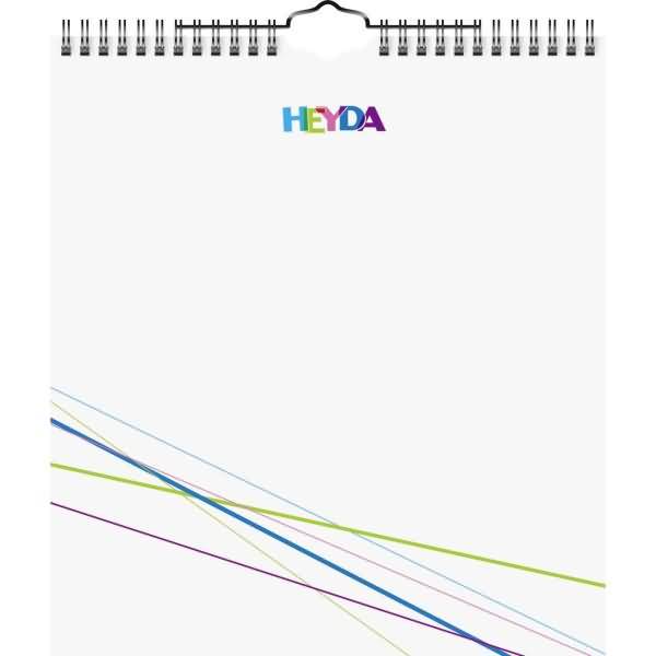 Kreativkalender 21,5x24cm weiß