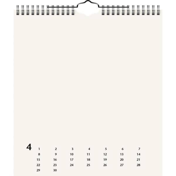 Kreativkalender 21,5x24cm beige