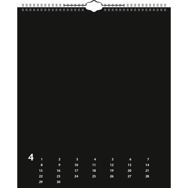 Kreativkalender 29,7x35 schwarz
