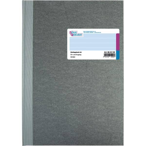 Brieftagebuch A4 96 Blatt Deckenband hellblau