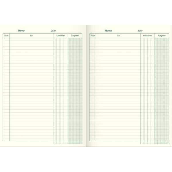 Kassenbuch A4 40 Blatt kartoniert