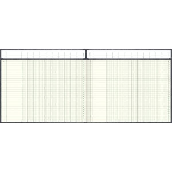 Spaltenbuch 34,8x25,7cm mit Kopfleiste 10 Spalte 96 Blatt hellblau