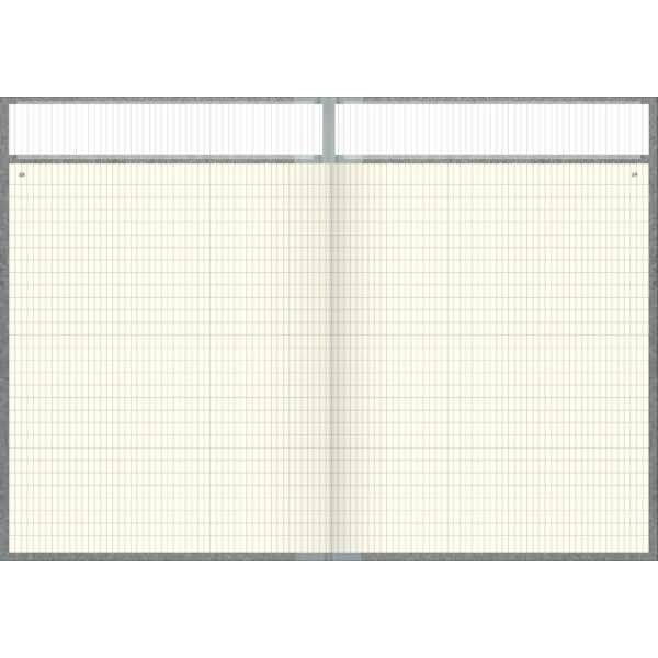 Geschäftsbuch A4 mit Kopfleiste rautiert 96 Blatt hellblau