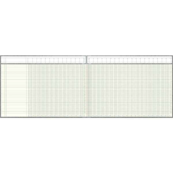 Spaltenbuch 42,5x29,7cm mit Kopfleiste 32 Spalten 96 Blatt hellblau