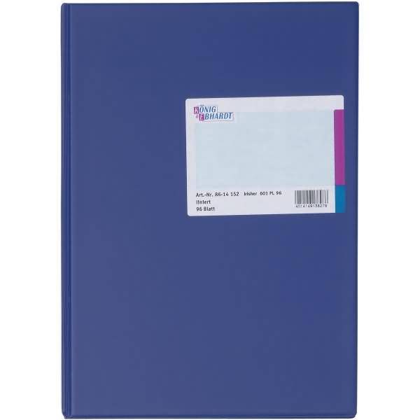 Geschäftsbuch A4 Plastikeinband liniert 96 Blatt