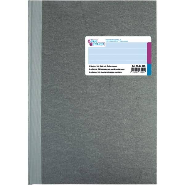 Spaltenbuch A4 1 Spalte 144 Blatt hellblau