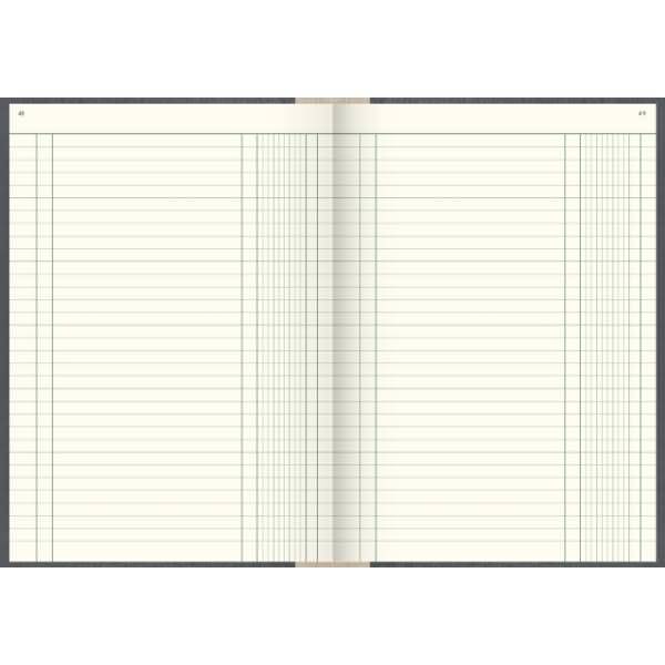 Geschäftsbuch A4 192 Blatt 1 Spalte Deckenband grau