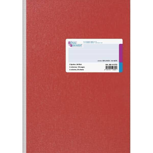 Geschäftsbuch A4 96 Blatt 2 Spalten broschiert