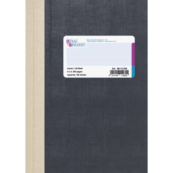 Geschäftsbuch A5 kariert 192 Blatt hellblau