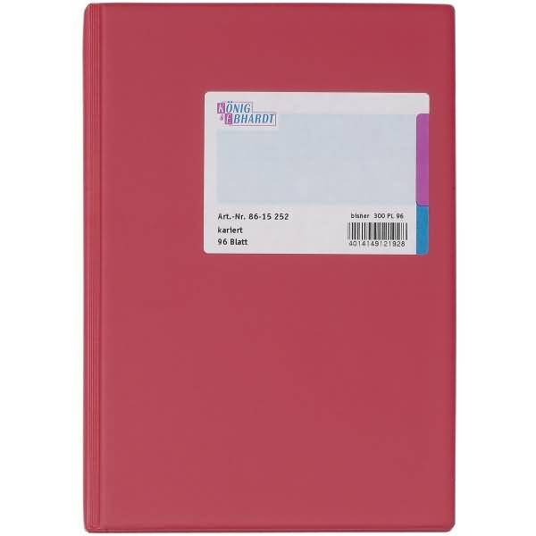 Geschäftsbuch A5 Kunststoff kariert 96 Blatt