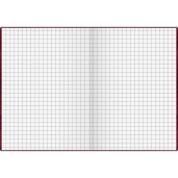 Geschäftsbuch A6 kariert 96 Blatt Einband flexibel rot