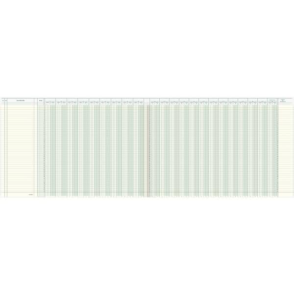 Amerikanisches Journal 22 Konten mit Kopfleiste 48 Blatt