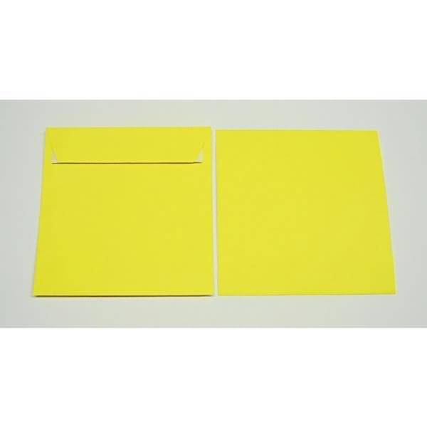 Briefumschläge 160x160mm 120g/qm haftklebend VE=100 Stück schwefelgelb