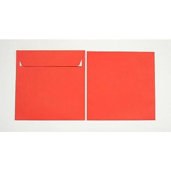 Briefumschläge 160x160mm 120g/qm haftklebend VE=100 Stück feuerrot