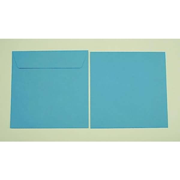 Briefumschläge 160x160mm 120g/qm haftklebend VE=100 Stück cyanblau