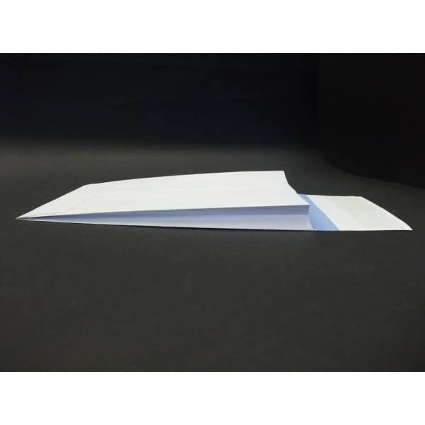 Faltentaschen 162x229x25mm C5 120g/qm HK Fenster VE=125 Stück weiß