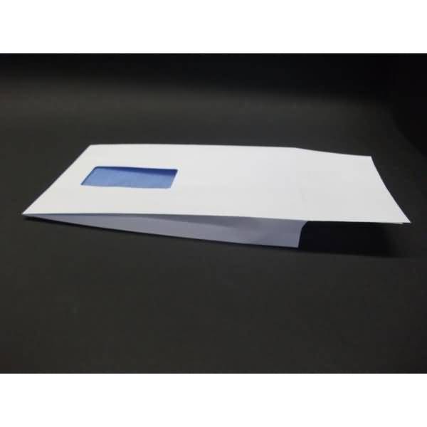 Faltentaschen 162x229x25mm C5 120g/qm HK Fenster VE=125 Stück weiß