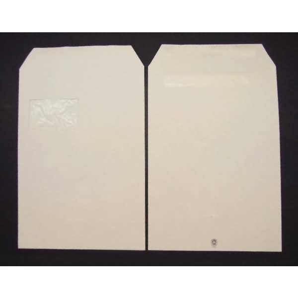 Versandtaschen C4 120g/qm SK Pergamin-Fenster VE=250 St. grau