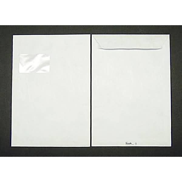 Versandtaschen Tyvek C4 54g/qm haftklebend Fenster VE=100 St. weiß