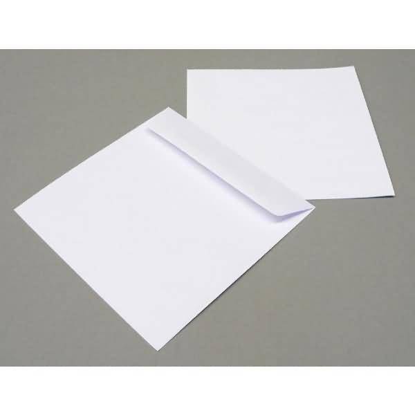 Briefumschläge 205x205mm 100g/qm gummiert VE=100 Stück weiß