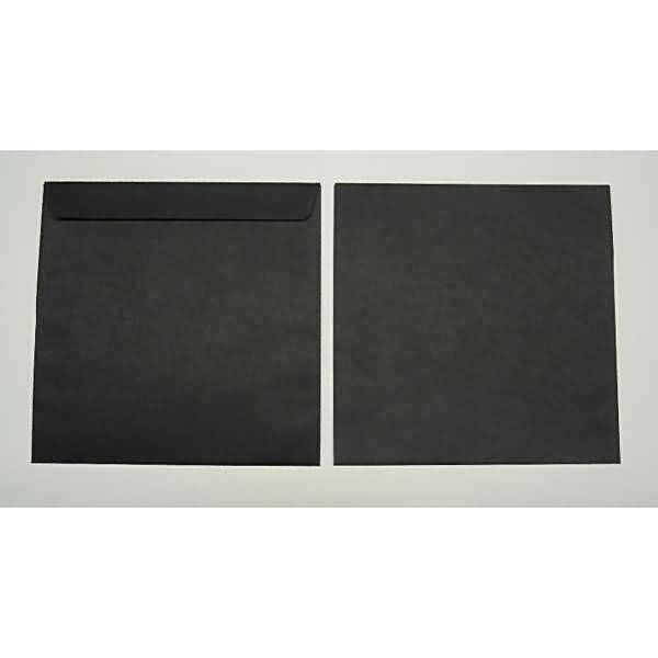 Briefumschläge 220x220mm 120g/qm haftklebend VE=100 Stück schwarz